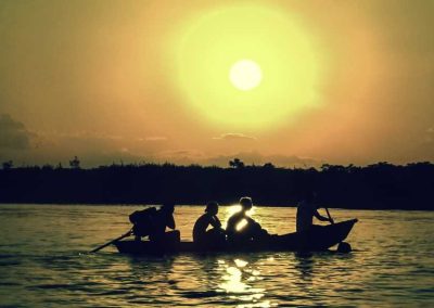 Amazon jungle tour highlight - spectacular sunsets over the Amazon River